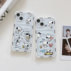 Funny Snoopy Card Bag Phone Case