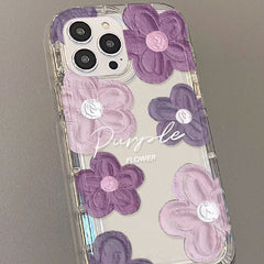 Purple Floral Phone Case