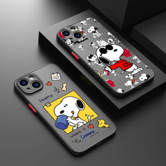 Frosted Snoopy Translucent Phone Case