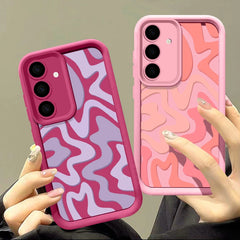 Striped Pattern Silicone Case for Samsung