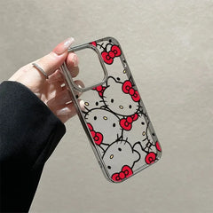 Hello Kitty Red Strap Full Screen Kawaii Case for iPhone