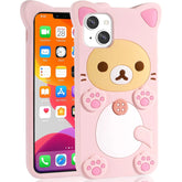 Rilakkuma Cat Bear Soft Silicone Case for iPhone