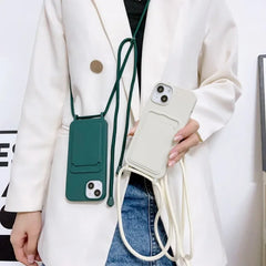 Crossbody Lanyard Rope Phone Case for iPhone