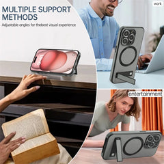 Magnetic Leather iPhone Case with Stand