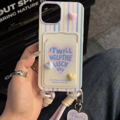 Stripe Card Holder Case for iPhone