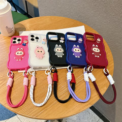 Cartoon Animal Phone Case with Strap