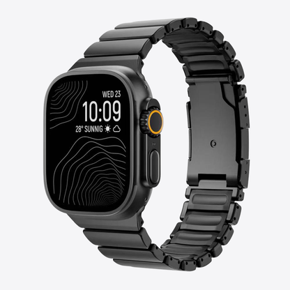 Titanium Hybrid Band - Metal & FKM Comfort Strap