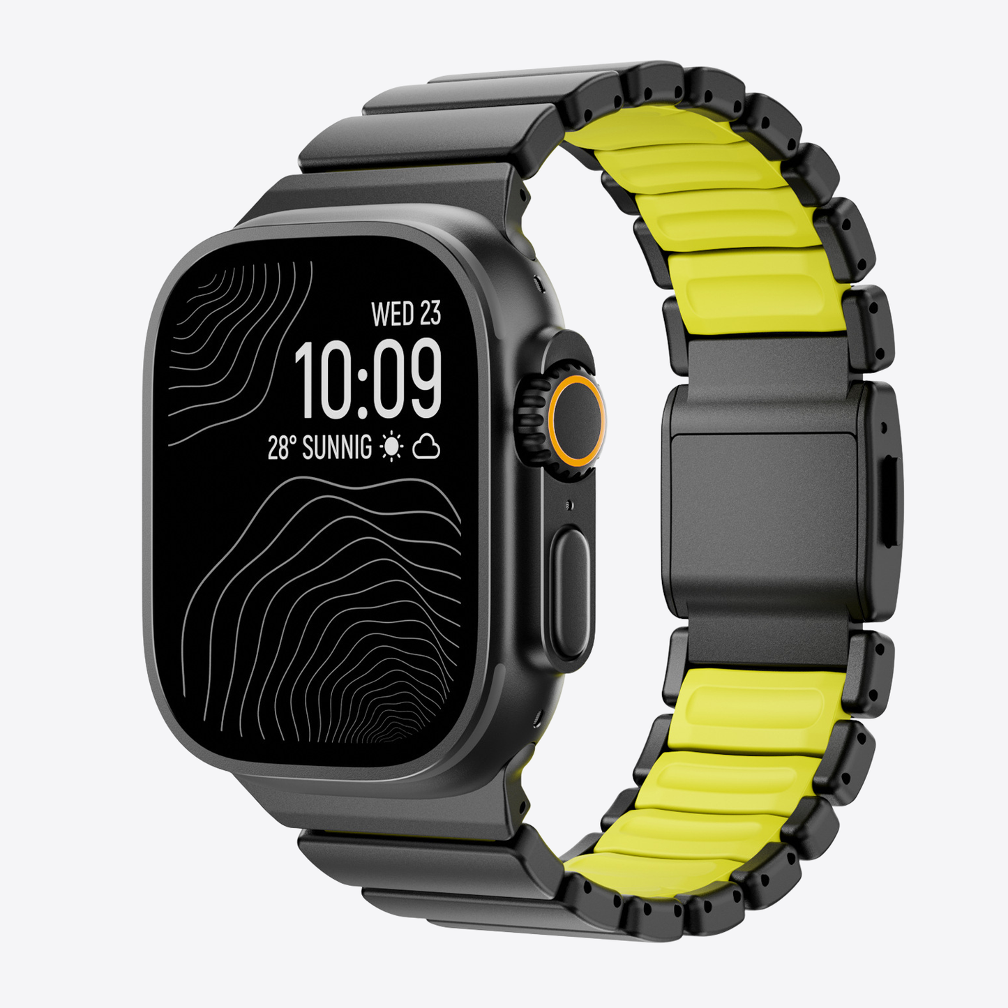 Titanium Silicone Hybrid Band