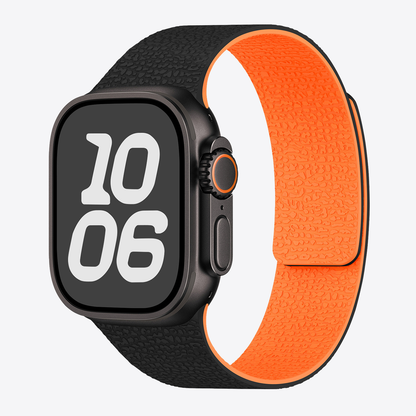 Lychee Texture Magnetic Silicone Band