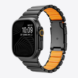 Titanium Hybrid Apple Watch Band - Metal & FKM Comfort Strap