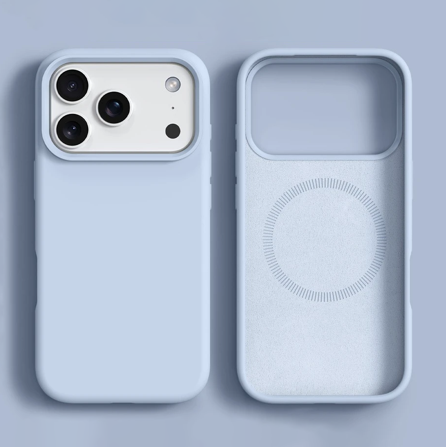 Liquid Silicone iPhone Case Magnetic Soft Touch Slim Matte Cover