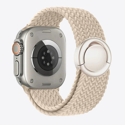 Braided Nylon Round Buckle Band for Apple Watch