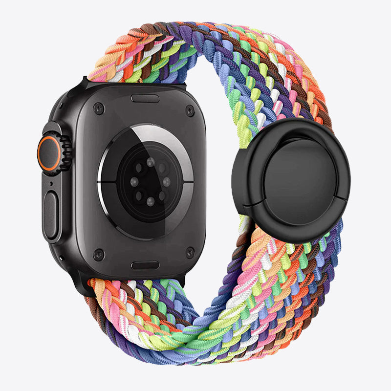 Braided Nylon Round Buckle Band for Apple Watch