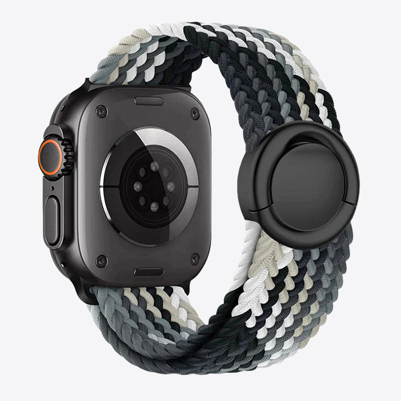 Braided Nylon Round Buckle Band for Apple Watch