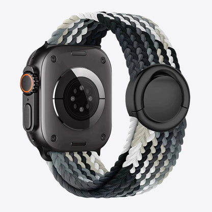Braided Nylon Round Buckle Band for Apple Watch