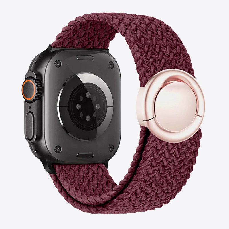 Braided Nylon Round Buckle Band for Apple Watch