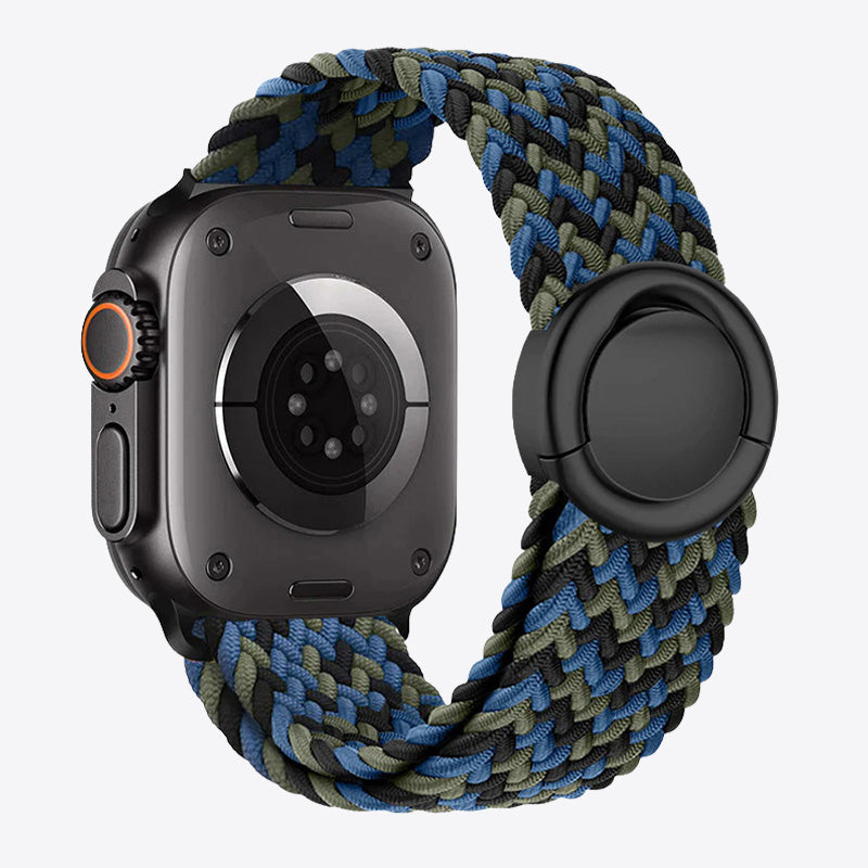Braided Nylon Round Buckle Band for Apple Watch