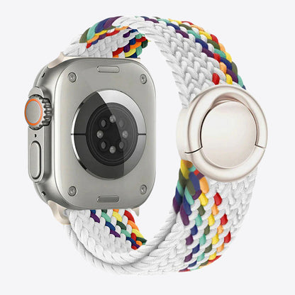 Braided Nylon Round Buckle Band for Apple Watch