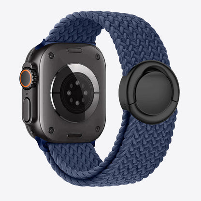 Braided Nylon Round Buckle Band for Apple Watch