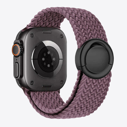 Braided Nylon Round Buckle Band for Apple Watch