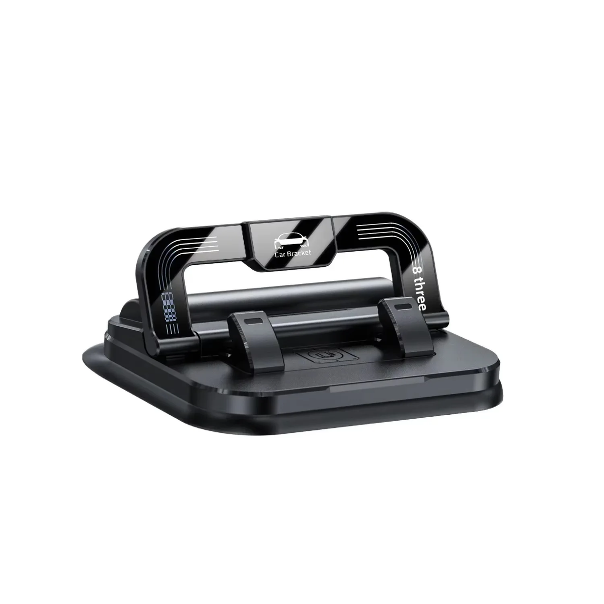 Foldable Dashboard Phone Mount with Parking Number Display (360° Rotation)
