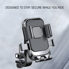 Bike Phone Mount 6 Clamp Holder with 360 Rotation for Motorcycle