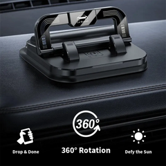 Foldable Dashboard Phone Mount with Parking Number Display (360° Rotation)