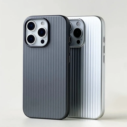 Metallic Stripe iPhone Case Slim Matte Grip Protective Cover