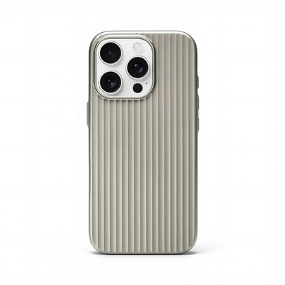 Metallic Stripe iPhone Case Slim Matte Grip Protective Cover