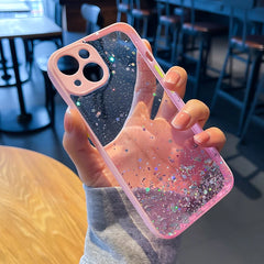 Gradient Glitter Clear Phone Case
