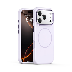 Soft Silicone MagSafe Case with Metal Camera Frame