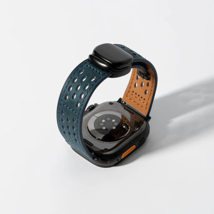 Perforated Leather Magnetic Band for Apple Watch