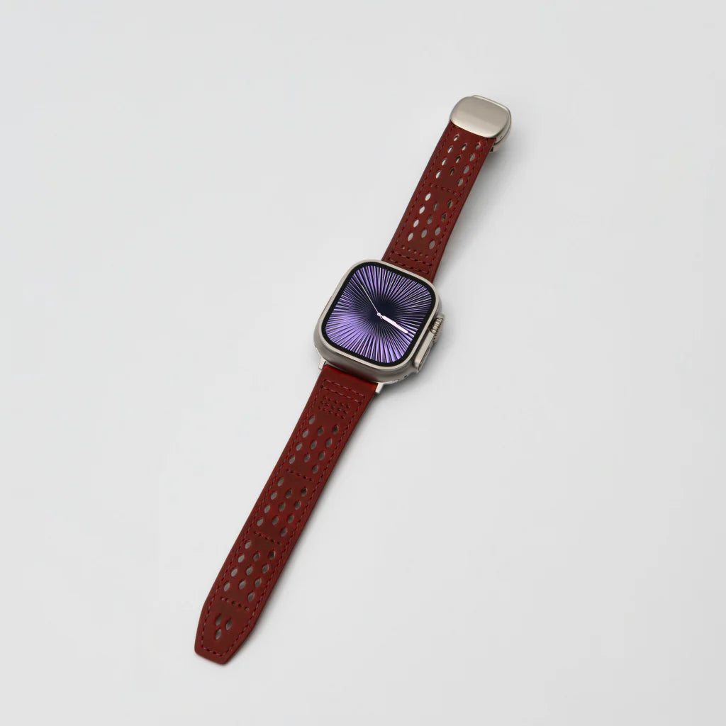 Perforated Leather Magnetic Band for Apple Watch