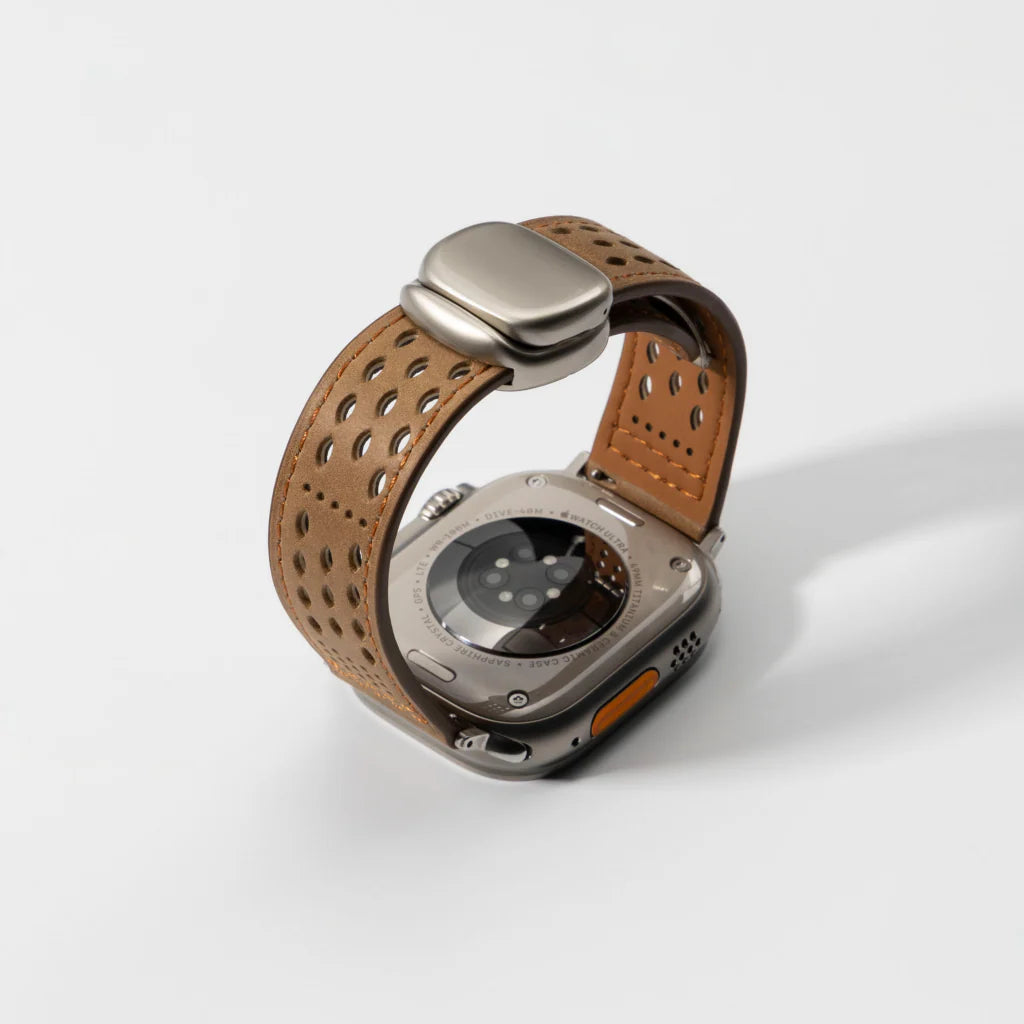 Perforated Leather Magnetic Band for Apple Watch