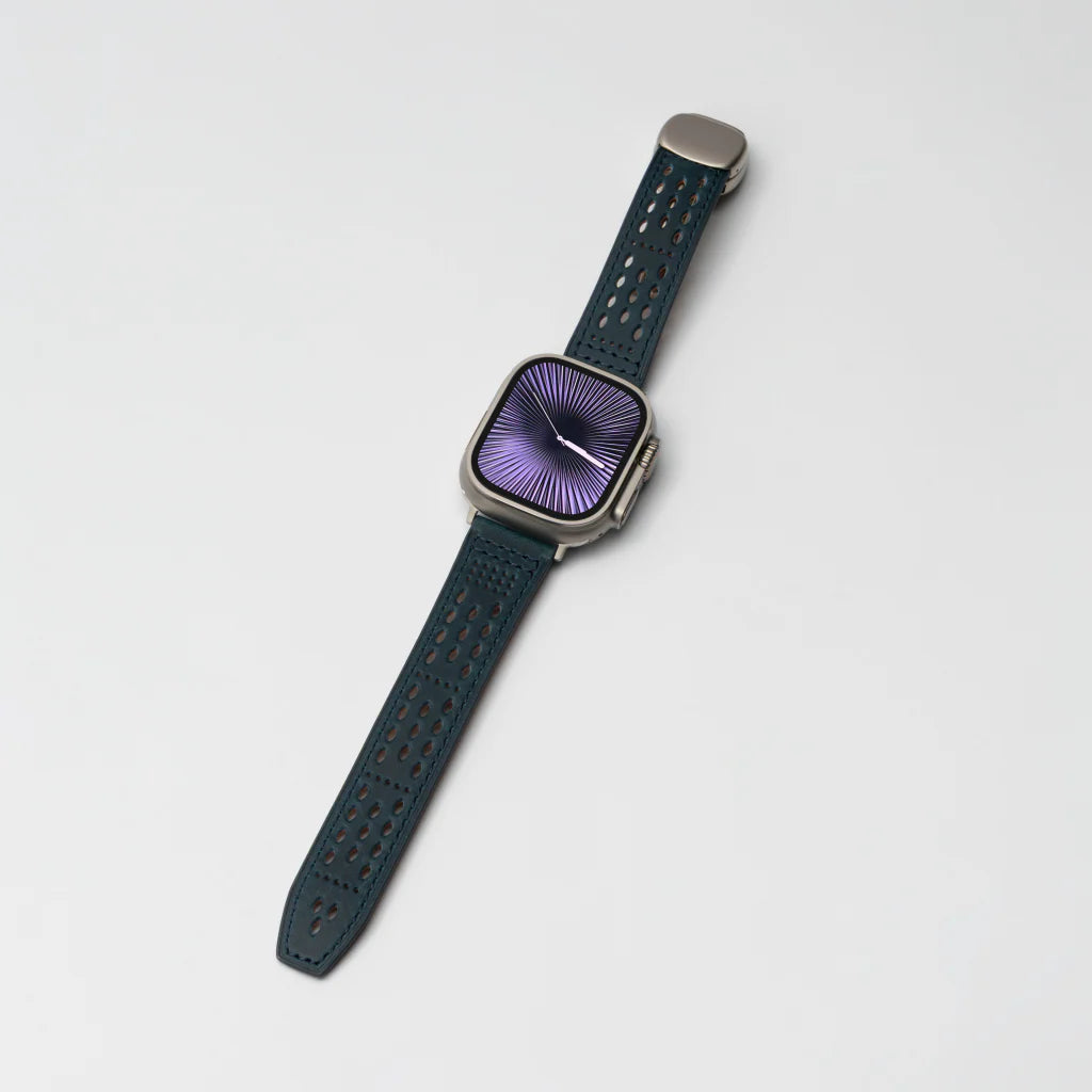 Perforated Leather Magnetic Band for Apple Watch