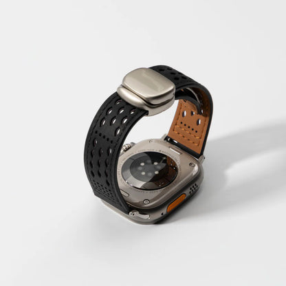 Perforated Leather Magnetic Band for Apple Watch