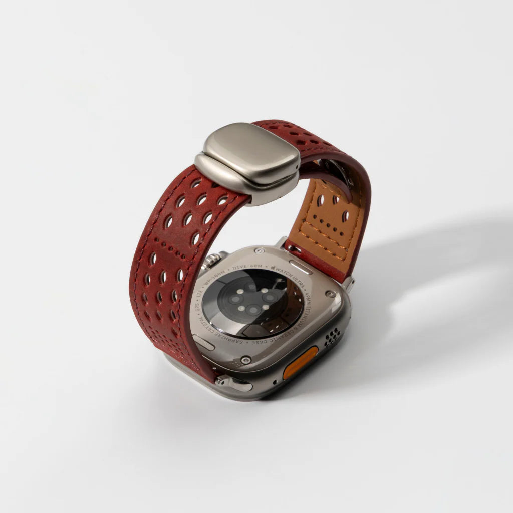 Perforated Leather Magnetic Band for Apple Watch