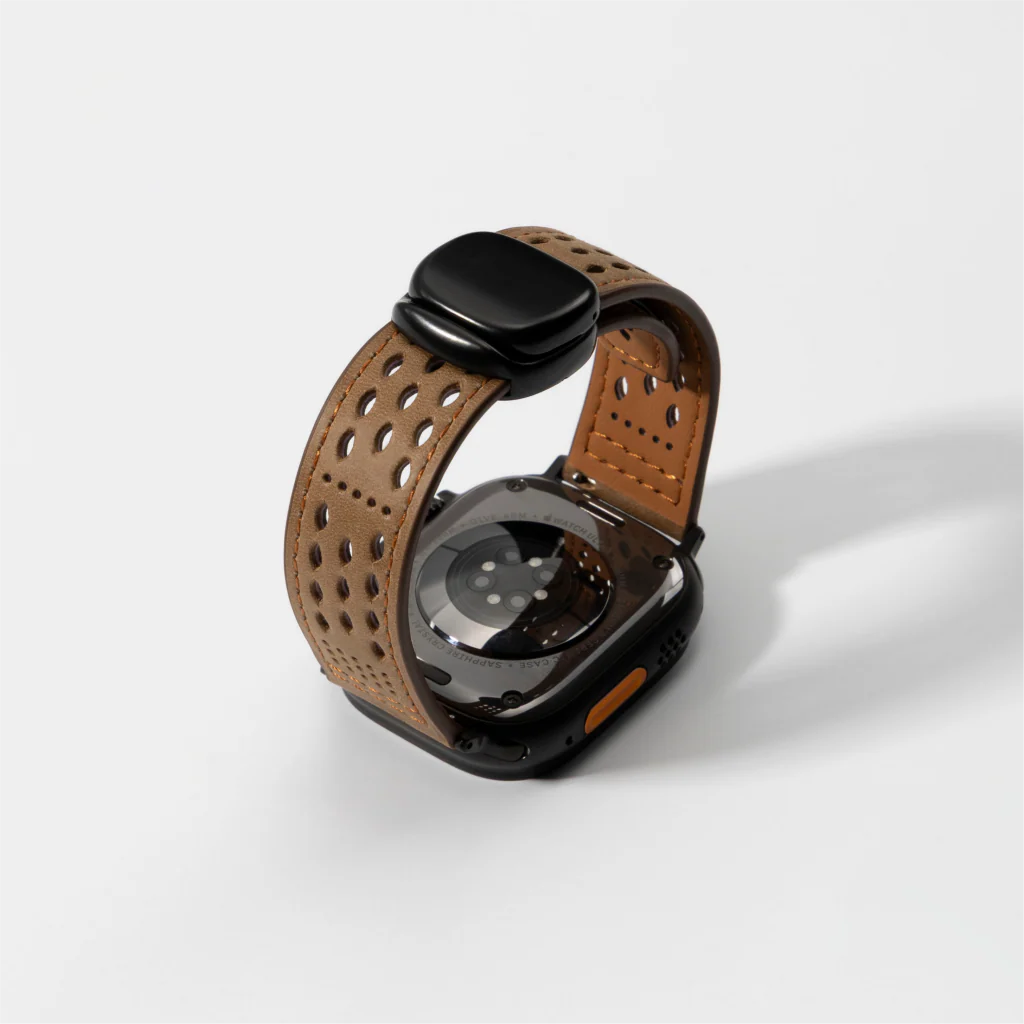 Perforated Leather Magnetic Band for Apple Watch