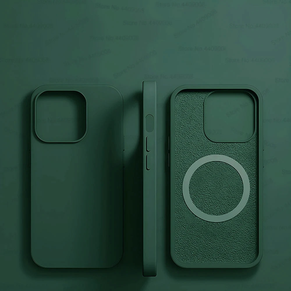 Magsafe Liquid Silicone Magnetic iPhone Case