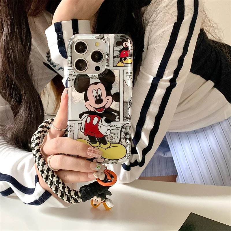 Mickey Mouse Strap Phone Case for iPhone