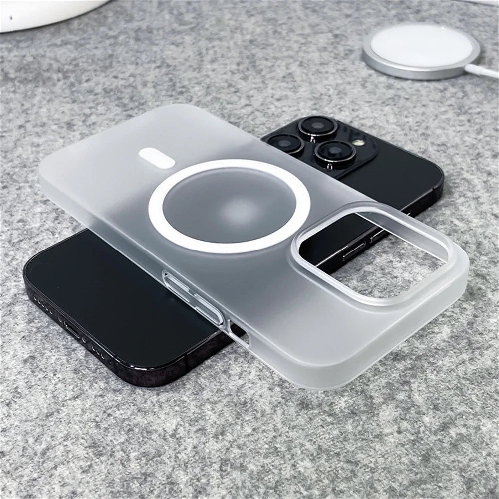 Ultra Thin Matte Magnetic Case for iPhone