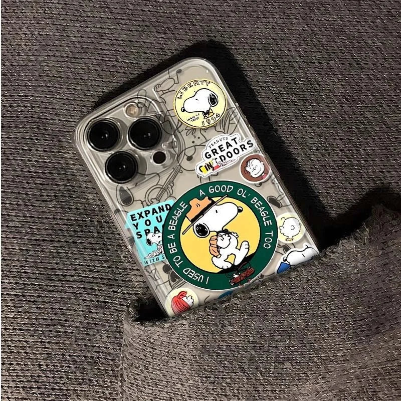 Snoopy Coffee Clear Phone Case