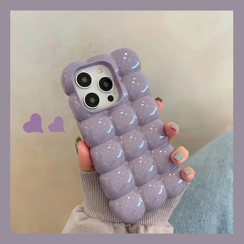Cute 3D Block Candy Color Case for iPhone