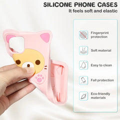 Rilakkuma Cat Bear Soft Silicone Case for iPhone