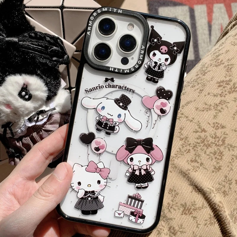 Hello Kitty Kuromi Cinnamoroll Magnetic Phone Case for iPhone