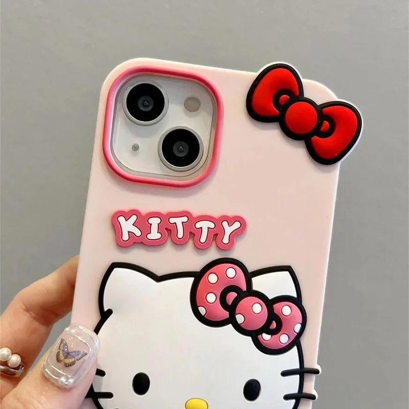 3D Hello Kitty Heart Case for iPhone