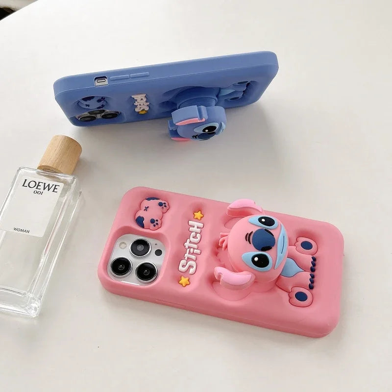 3D Stitch Case with Stand Holder for iPhone