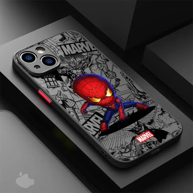 Marvel Superhero Clear Phone Case for iPhone