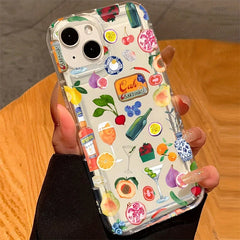 Fruit Juice Flower Clear Phone Case