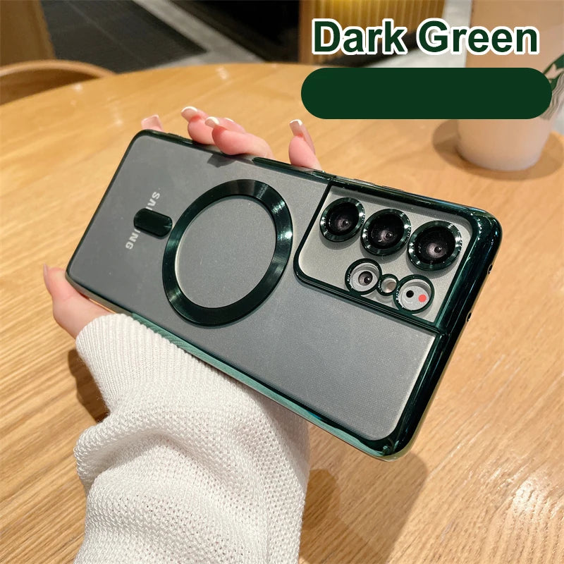 Magnetic Plating Magsafe Case for Samsung Galaxy